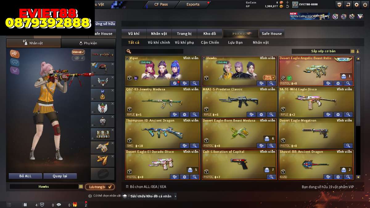 shop acc cf uy tin gia re